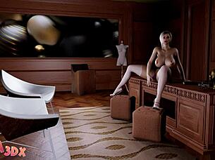 big tittied futa spies and fucks blonde hard