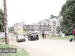 ebony beauty enjoys hardcore sex with stranger 😘 in missionary