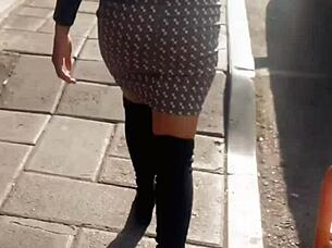 Street Milfs With Big Asses Teasing Passersby