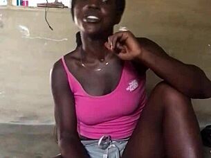 Crazy Ebony Bitch Eats Food While Giving Bold Life Lessons