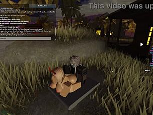 Wet ass bent over for cum in roblox porn