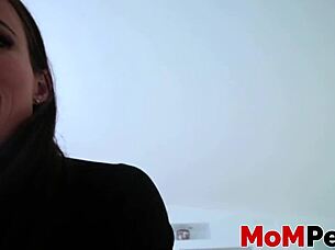 Cute Milf With Big Tits Gets Plowed In Pov And Cum Sprayed