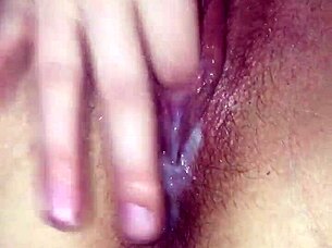 Wanted to play with her creampie