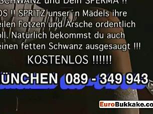 Slut in white lingerie sucks on beaver while getting pissed on