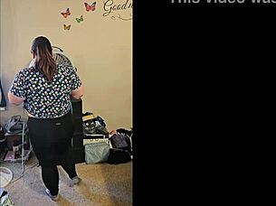 bbw dancing solo to milkshake with teasing and clothes ripped