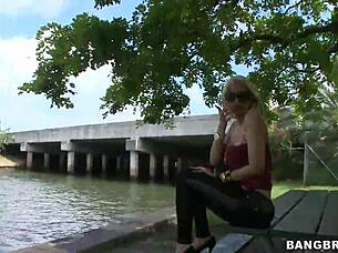 big latina tits exposed in public