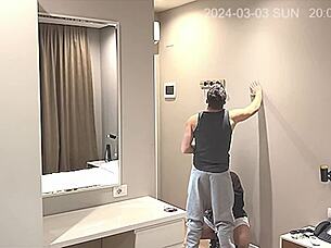 Spy Camera Catches Girlfriend Fucking Baywatch Guy!