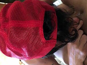 Amateurs engage in choking, gagging, and deepthroat orgy