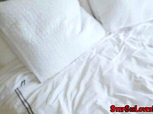 teen 18+ gets cumshot from stepbro in hardcore interracial scene with big cock