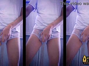 i watch alejandro mistral's gay erection bulge in white underwear