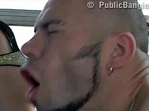 Extreme Risky Public Sex on Transportation with Couple Banging in Front of All Passengers in Wild Outdoor Action.
