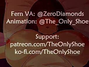 In Fern's animation, she gives blowjob leading to creampie