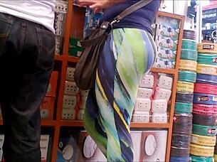 Voyeur Spies On Huge Ass In Action