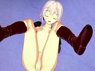 Chris, a petite girl with small bosom, desires to have sex – Konosuba