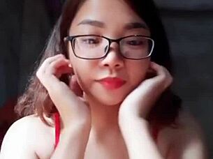 her big tits bounce while masturbating