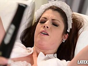 dominant latex maniac blanche humiliates submissive maid lucia love