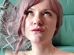 Juicy Beauty Sensually Sucks Dick And Swallows Cum With Pleasure