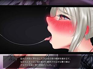 trapped noble monster girl knightess phinea gets into hentai action in this game scene 😈