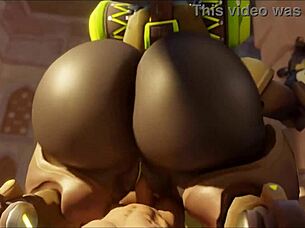 i watched this big 3d overwatch orisa compilation and felt aroused