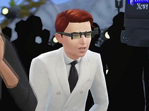 Dexter користи рендген наочаре да види велике сиса и гола тела у Симс 4.