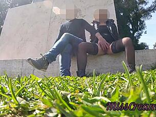 Slutty Teacher Squirt In Public Park! Did You See Her Intense Orgasm?