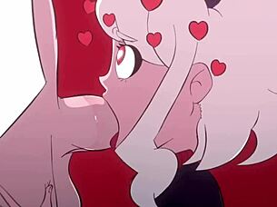 Modeus, the lustful demon, deepthroats a monster cock!