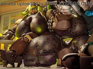 i watched this big 3d overwatch orisa compilation and felt aroused