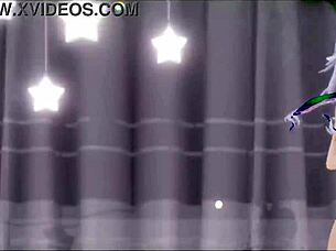 Amane Kanata Undresses In Sexy Hentai Dance