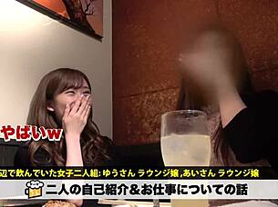 Intense asian amateurs perform powerful blowjobs ending in facials