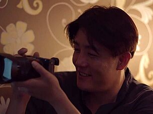 Japanese Latina Amateur MILF Blows Big Cock on Security Cam