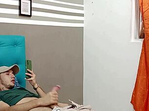 help horny stepson masturbate?