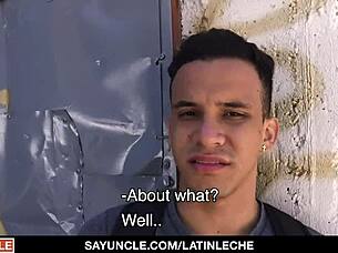 Latinleche - straight latino paid to ride big uncut dick