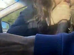 all natural big tits blonde fucks in self driving car