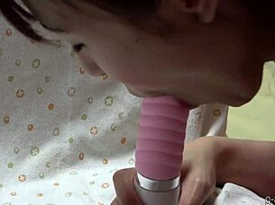 Lily Hosho's profile intro: Japanese upskirt, blowjob, masturbation with toys and dildo.