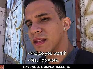 Latinleche - straight latino paid to ride big uncut dick