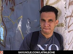 Latinleche - straight latino paid to ride big uncut dick