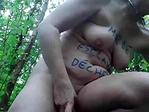 female slave in forest for bdsm session 2024 04 18