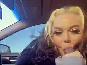 all natural big tits blonde fucks in self driving car