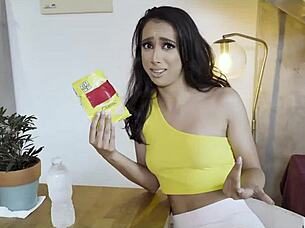 step brother helps with sex massage