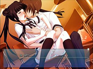 I love this schoolgirl 18+ hentai kissin.