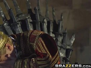 Big boobs granny Luna Azul rides big cock in rough fuck with young guy!