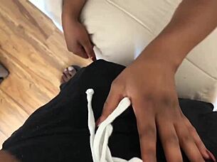 sucking off dredd's big black monster cock deepthroat