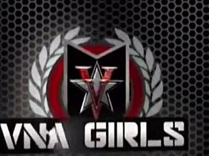 Blonde tanlined Vicky Vette gets her big tits covered in cum.