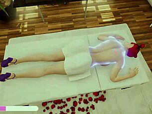 Hot massage therapy session ends with sex game