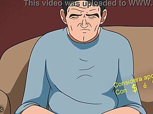 chuchozepa animates his aunt grandma in hentai style