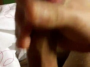 this guy has a huge cock and loves masturbating with it