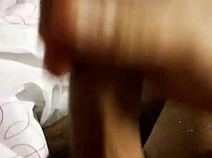 this guy has a huge cock and loves masturbating with it