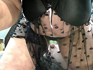 Short clip of mature goddess Dawnskye1962 smoking and kissing