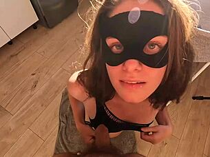 Can French Teen Handle Deepthroat?