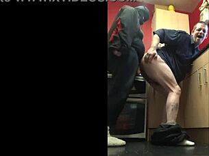 Three black BBC guys dominate a skinny bench girl in intense gangbang